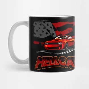 Dodge Challenger Red 01 Mug